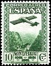 Spain 1931 Montserrat 10 CTS Green Edifil 651